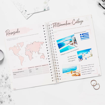 TWIVEE - The ultimate wedding planner - in German - over 200 pages - includes organizer and calendar - perfect gift for engagement - Wedding planning made easy.
