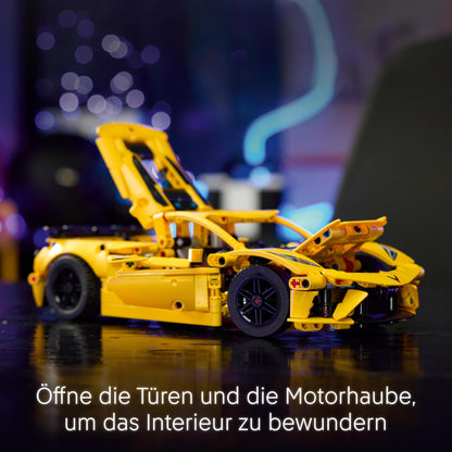 LEGO Technic Chevrolet Corvette Stingray - Collectible building toy - Toy sports car model - Gift for boys and girls ages 9+ who love toy cars 42205