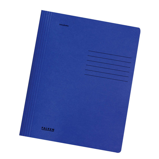 Original Falcons 100 pack quick files Intensive colors. Made in Germany. Made from recycled cardboard for DIN A4 commercial and government filing dark blue files ideal for office and school.