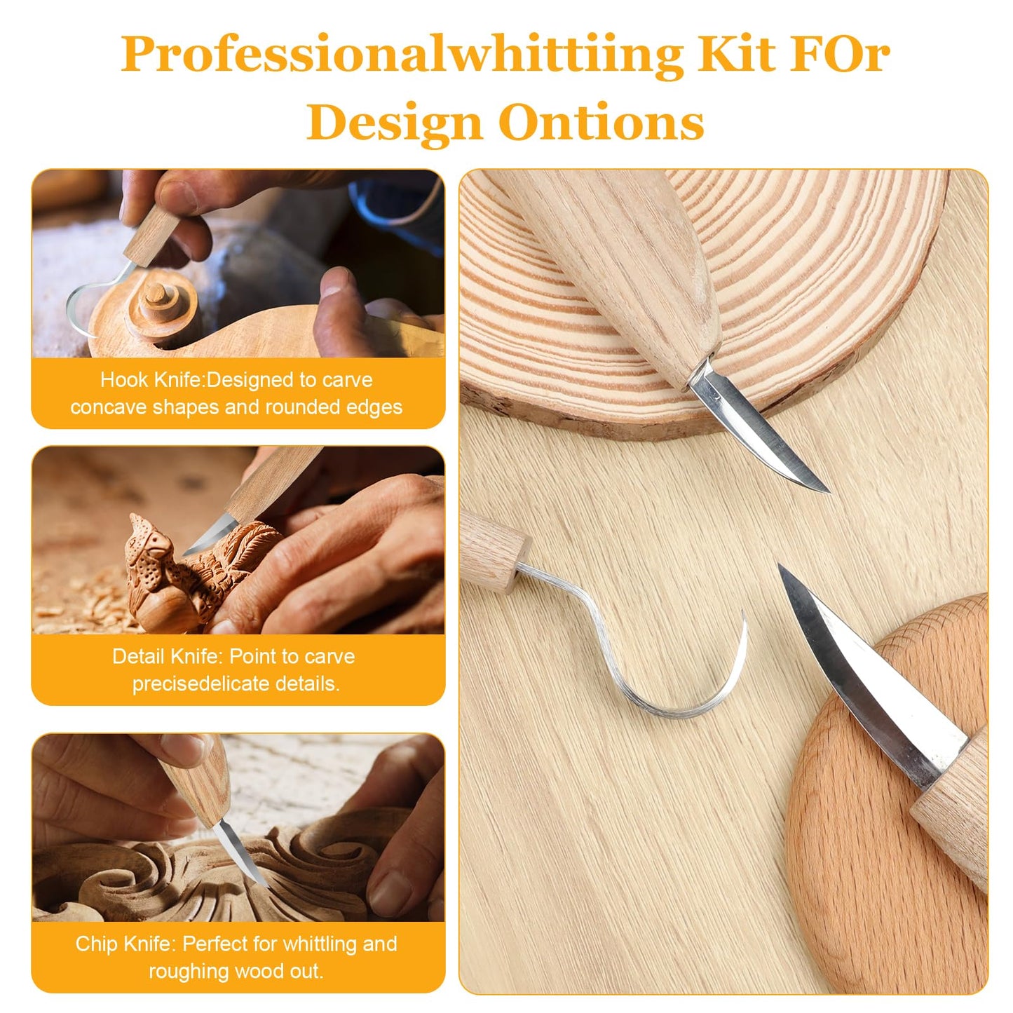 JOLIGAEA Wood Carving Tool Set, 95 Piece Carving Tool for Wood Carving Set, Wood Carving Set, Wood Tool Carving Set for Beginners/Professionals