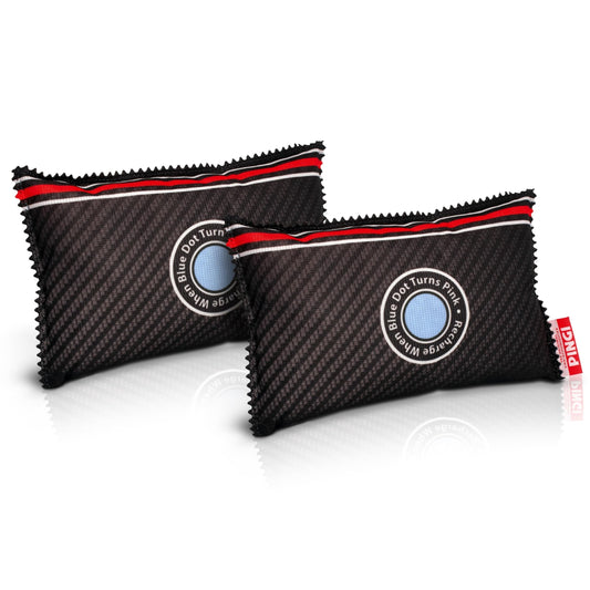 PINGI Dehumidifier for car and home, reusable dehumidifier bags 2 x 350 g. Silica gel fights moisture, condensation, odors. Leak-proof. Dehumidifier for homes and vehicles.