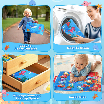 Jerry Montessori toy from 1 year-Angel game children's toy, baby toy for 6-12 months fine motor skills toy from 1 year, sensory learning games fish fishing game, gift boy girl.