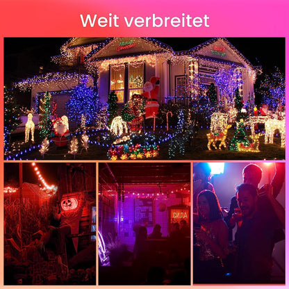 Aiwerttes set with 20 colored LED bulbs 3W E27 A50 mixed red yellow green blue orange, colored bulbs party bulbs [energy class A]