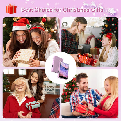 64GB MP3 player with Bluetooth 5.3, 2.4 inch full touchscreen, portable music player with HiFi lossless digital audio, speaker, FM radio, E-Book, supports up to 128GB. Available in pink.