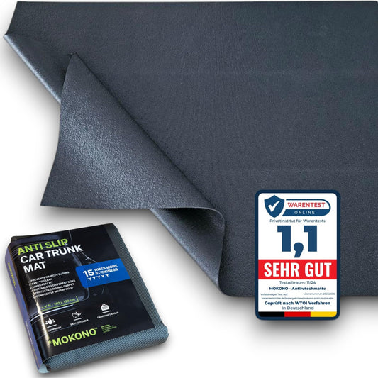 MOKONO® Non-Slip Mat 120 x 100cm - waterproof, universal and customizable non-slip mat | non-slip protective mat for trunk, camping, dog crate, etc. | Available in various sizes