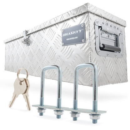 Aluminum transport box 800x220x220 mm truck box drawbar box toolbox aluminum box aluminum case