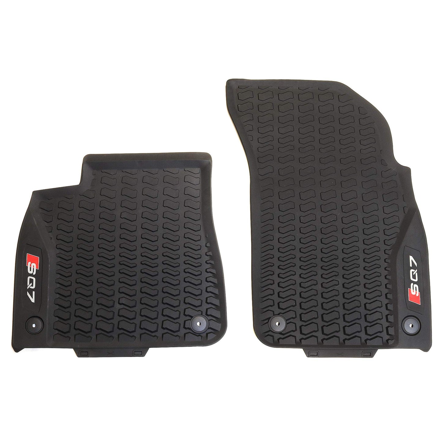 Audi 4M1061221B041 All-Weather Mats Premium Rubber Floor Mats Front, with SQ7 logo, Black