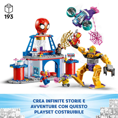 LEGO Marvel Spidey and His Super Friends The headquarters of Spidey's team & Marvel Spidey Team Truck, Toy