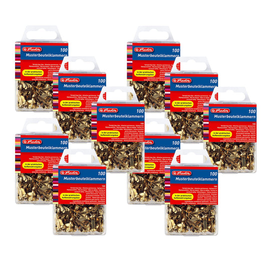 1000 metal paper clips from Herlitz with round head