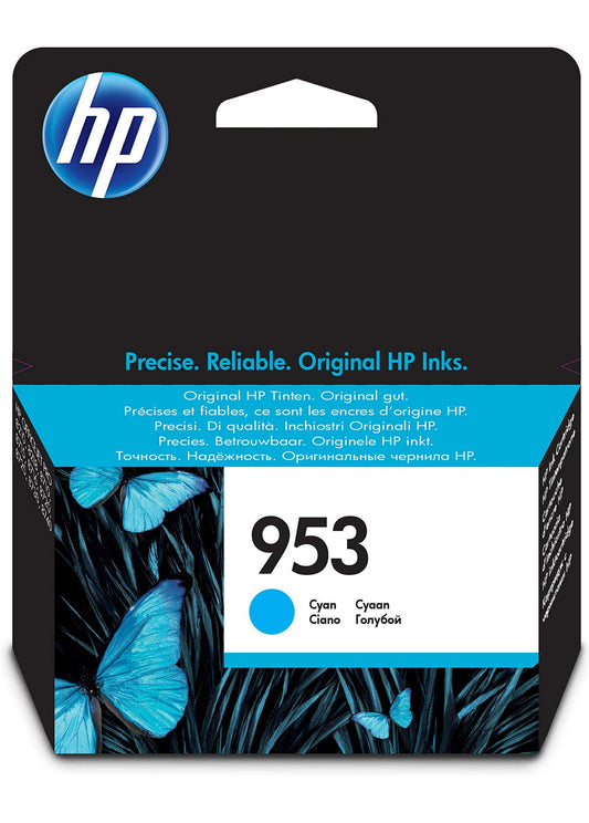 HP 953 (F6U12AE) Original Printer Cartridge Cyan for HP OfficeJet Pro 77xx, 82xx, 87xx