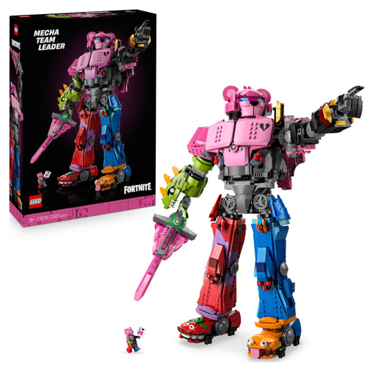 LEGO Fortnite Mecha Team Leader Figure - Display Model Kit includes a Sword & a Minifigure - Collectible Gift for Adult Video Gaming Fans - 77078