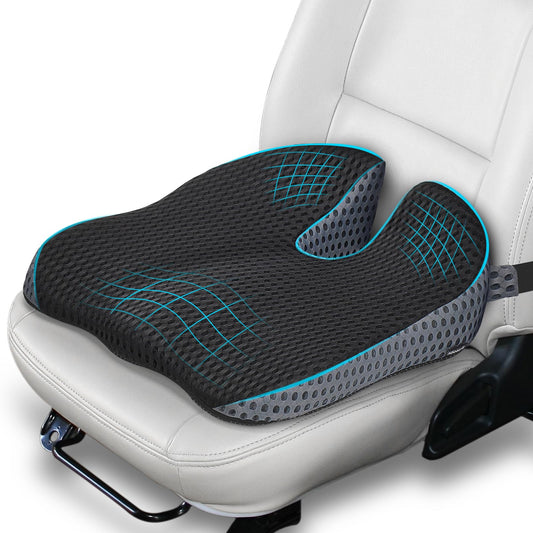 Ajiteogy wedge cushion for car seat driver - Ergonomic seat riser made of memory foam with wedge design - Compatible with driver's seat, van