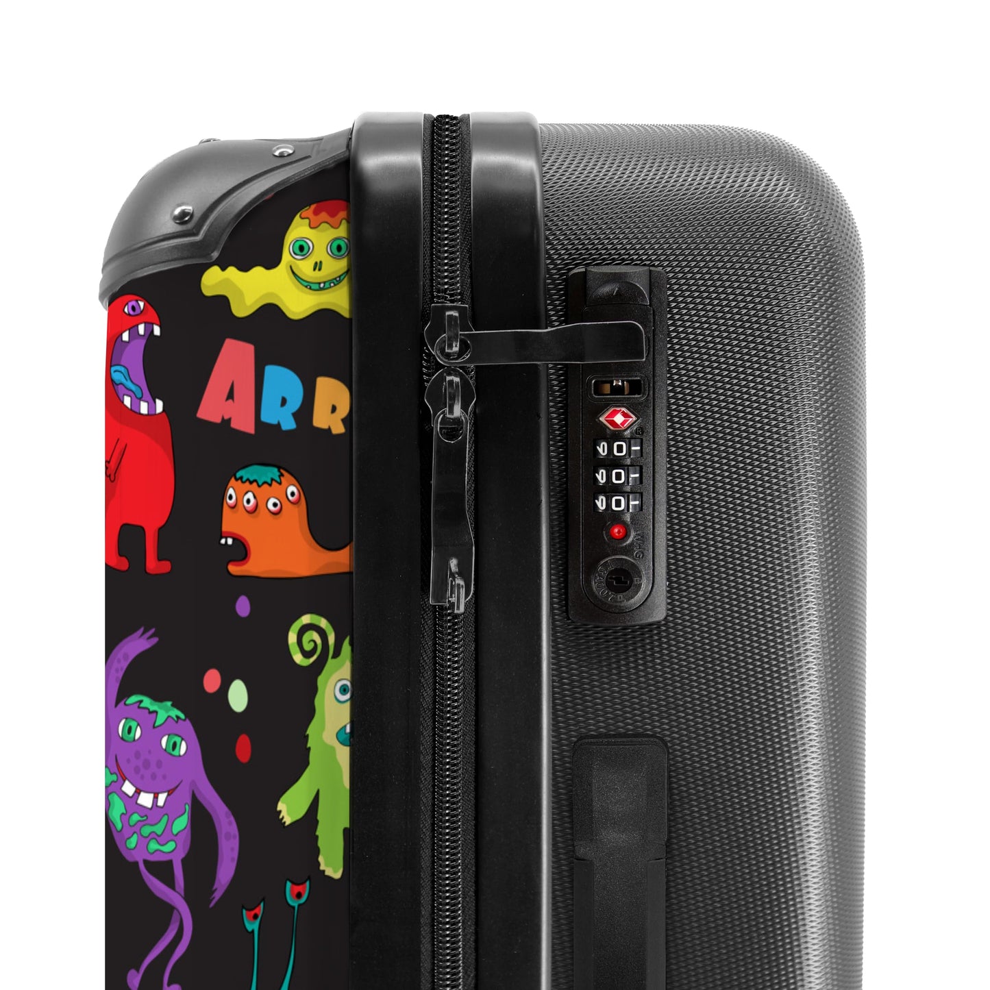 NoBoringSuitcases.com® Kids Suitcases Boys Rolling Travel Bag Cabin Bag Gifts - Monsters - Colors - Space - Boys Suitcases Medium, 67x43x25cm