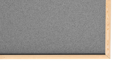 ALLboards Gray Pinboard with Wood Frame 90x60cm Corkboard Cork Wall Pinboard Cork Gray Surface