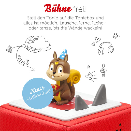 Tonies audio characters for Toniebox, Favorite Children's Songs - Birthday Songs, Children's songs for kids aged 3 and up, Playtime approximately 60 minutes