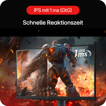 LG Electronics 32GS75QX-B.AEU UltraGear™ QHD Gaming IPS Monitor 32" (80 cm), 2560 x 1440, 16:9, 1ms GtG, 180 Hz, HDR10, 400 cd/m² brightness (typ.), NVIDIA G-Sync™ Compatible, AMD FreeSync™ - Grey