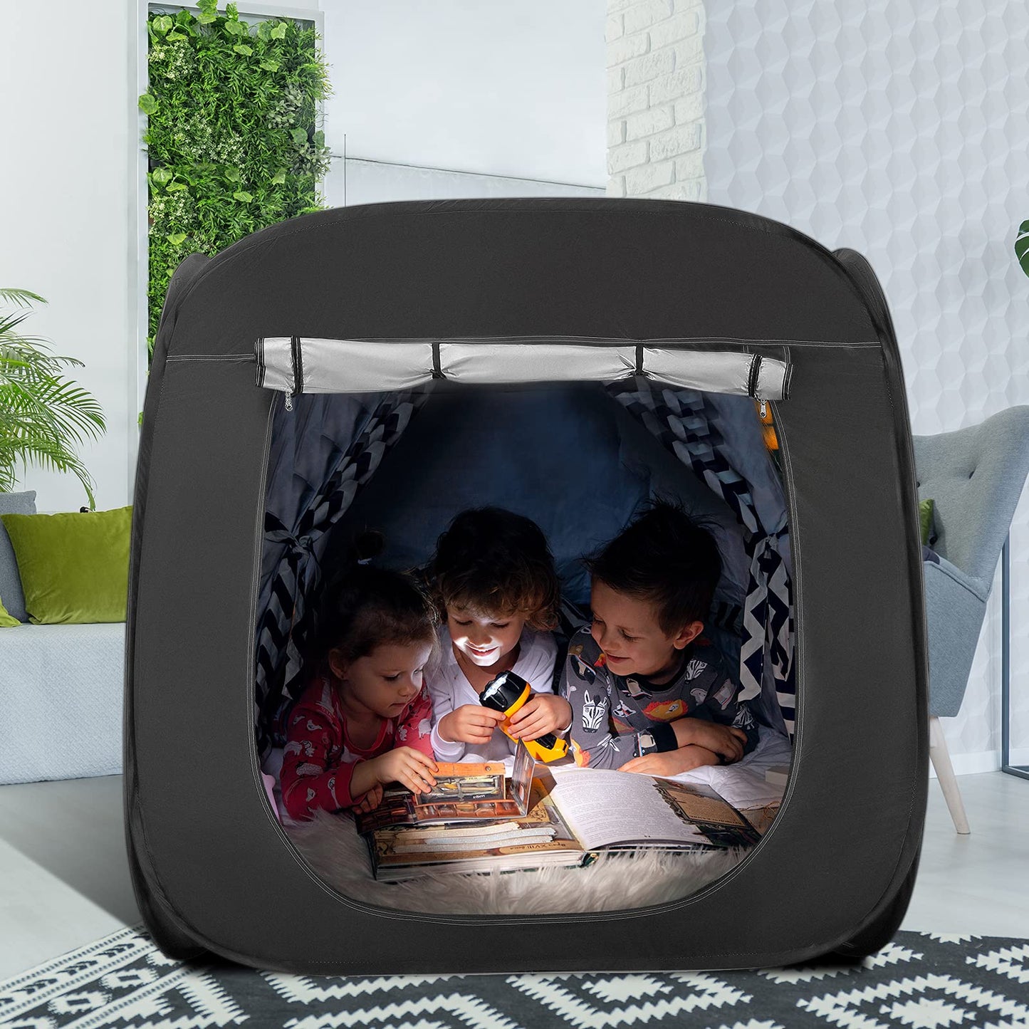 Do-Electr Sensory Tent, Pop Up Cave for Kids, Play Tent Children Blackout Tent Indoor Sensory Stimulation with Travel Carry Bag.