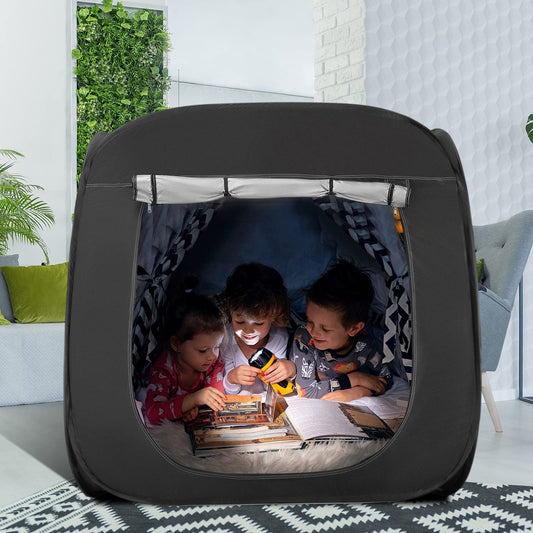 Do-Electr Sensory Tent, Pop Up Cave for Kids, Play Tent Children Blackout Tent Indoor Sensory Stimulation with Travel Carry Bag.