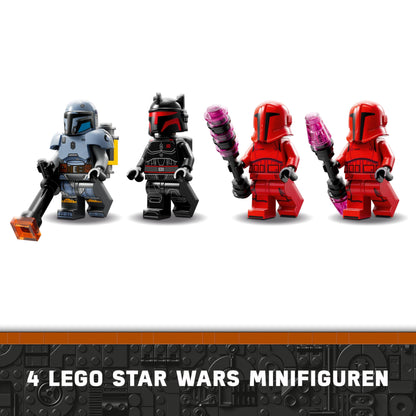 LEGO Star Wars: The Mandalorian Duel between Paz Vizsla and Moff Gideon, building toy for kids, gift idea for creative boys and girls aged 7+, Mandalorian toy 75386