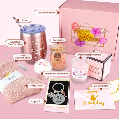 Epessa 50. Gifts for women, Birthday gift for women, Funny gift set for women, 50th Birthday gift set, Birthday gift for mother aunt neighbor teacher colleague