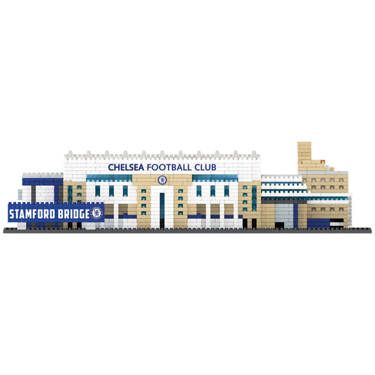 FOCO Officially Licensed Chelsea FC Stamford Bridge BRXLZ 3D Football Stadium Construction Set.
