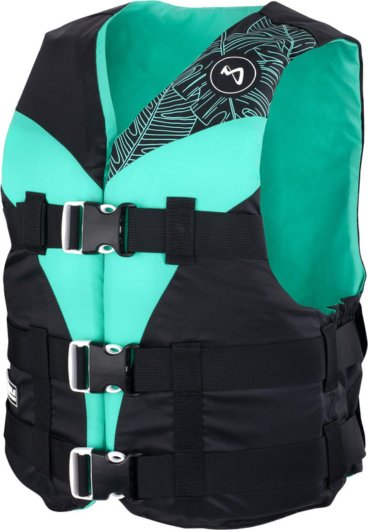 Mesle Swim Vest Women V210-W, Lightweight flotation aid for women & girls, 50N buoyancy vest SUP, swimming, kayaking, impact protection vest wakeboard, water skiing, jet skiing.