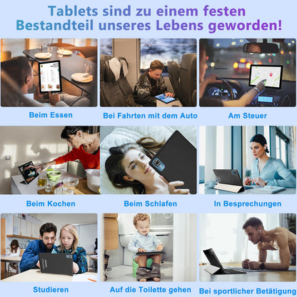 fezawio Android 14 Tablet 10 inch 20GB RAM+128GB ROM, Octa-Core Tablet WiFi 6, 6000mAh, (1TB TF) with Keyboard and Mouse-black