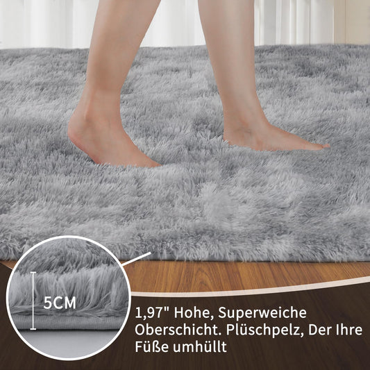 Sour Lemon high-pile carpet gray carpet living room   160x230 Washable non-slip Extra Large Carpets Bedroom Fluffy Modern Rugs Mat Rugs for Bedroom Nursery