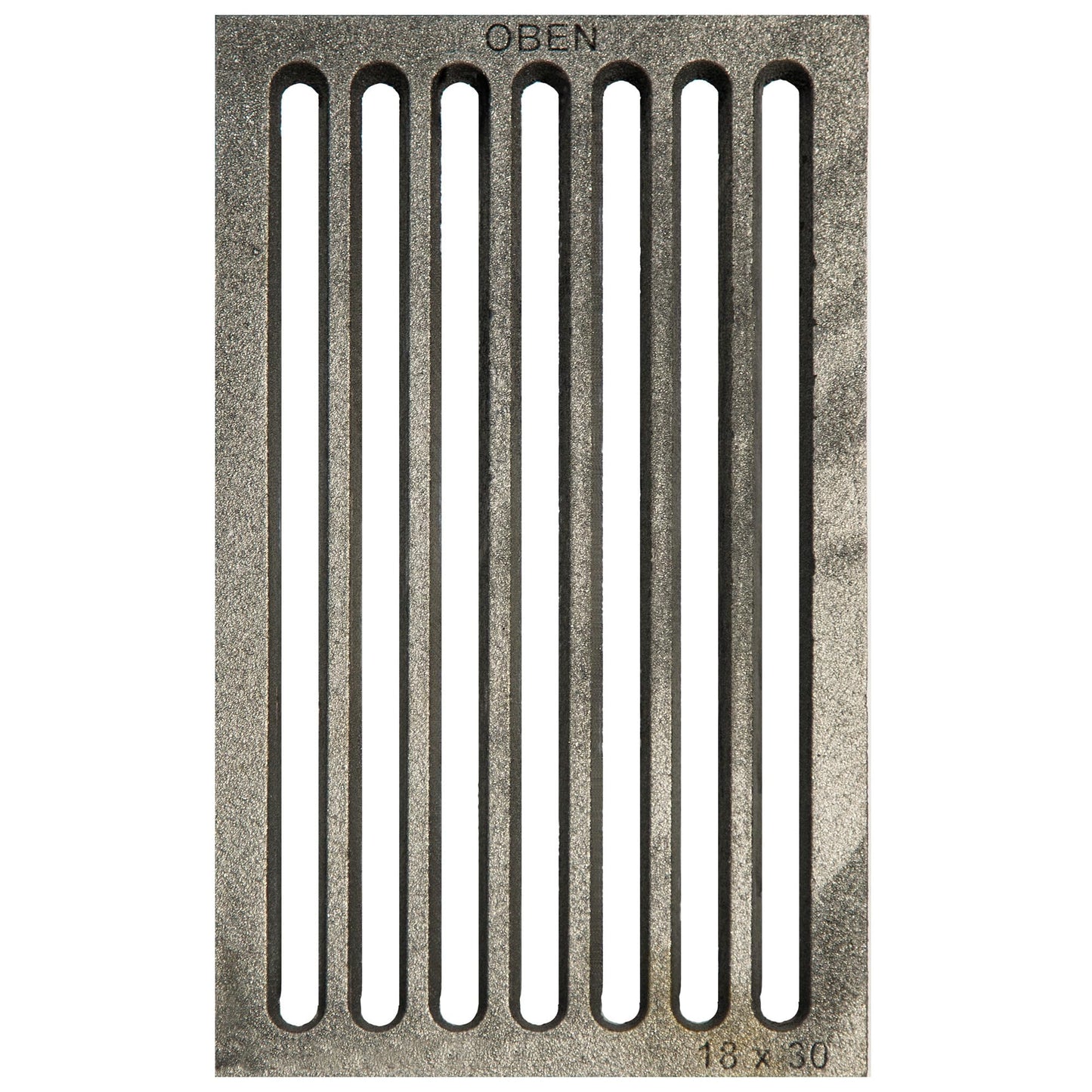 ScarMaxx - Fireplace Grate Cast Iron 18x30 cm - Ash grate for fireplace - Fireplace fire grate - Sturdy and solid cast iron grid - with ribs - Fireplace grate - Fire grate Grill fireplace Rectangular