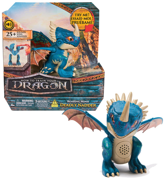 DreamWorks How to Train Your Dragon Interactive Mini-Dragon Stormfly, figure with sound effects, toy for kids ages 4 and up.