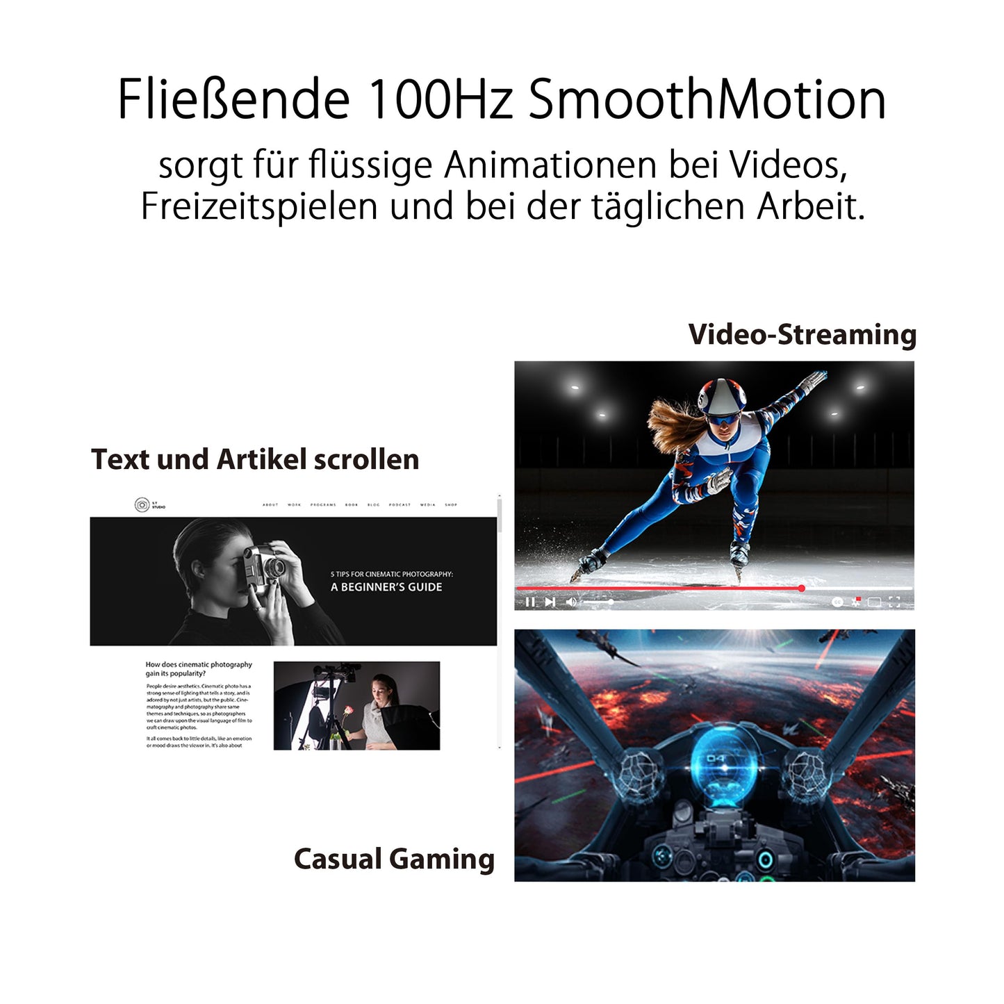 ASUS Eye Care VA27EHF - 27 inch Full HD monitor - Frameless, Flicker-Free, Blue Light Filter, Adaptive-Sync - 1ms MPRT, 100 Hz, 16:9 IPS panel, 1920x1080 - HDMI