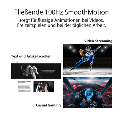 ASUS Eye Care VA27EHF - 27 inch Full HD monitor - Frameless, Flicker-Free, Blue Light Filter, Adaptive-Sync - 1ms MPRT, 100 Hz, 16:9 IPS panel, 1920x1080 - HDMI