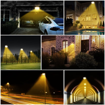Loyal 500W LED Floodlight Outdoor, 50000LM Super Bright Outdoor Spotlight, IP66 Waterproof Floodlight, 3000K Warm White Spotlight, Outdoor Light for Garden, Garage, Driveway, Doors