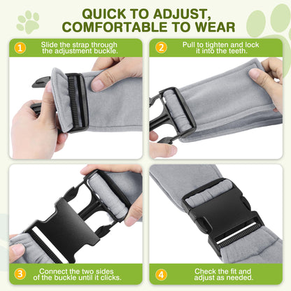 ALLSOPETS Dog Carrier Reversible Puppy Tote Bag with Storage Pocket Hands-Free Cat Carrier for Small Dogs and Cats Great for Travel and Outdoor (Light Grey)