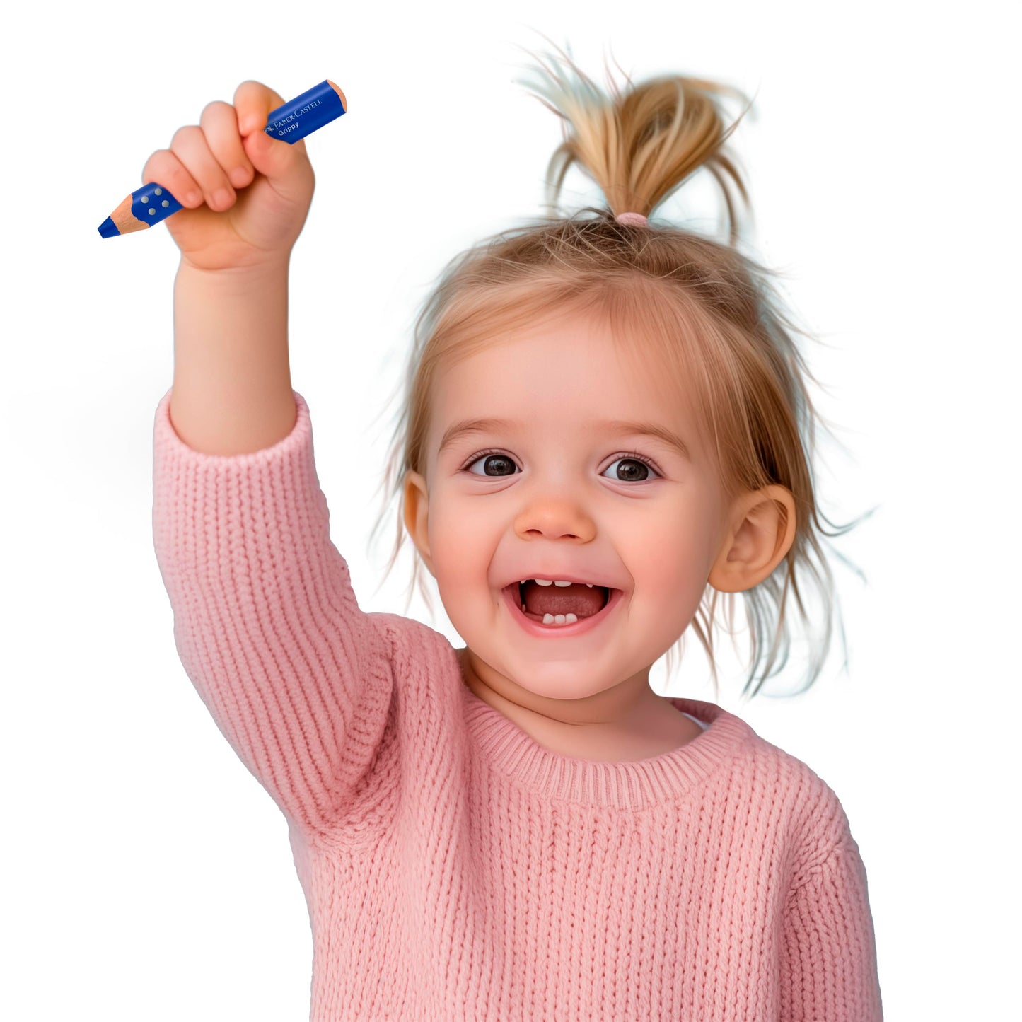 Faber-Castell 110624 Grippy Set, 10 jumbo colored pencils for toddlers, easily washable drawing pencils for kids, ergonomic triangular shape, thick colored pencils, 10mm lead.