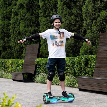 MEGA MOTION Hoverboard, 6.5 inch with Two Wheels Hoverboards for Kids with Bluetooth Speaker, Powerful Motor, LED Lights, the perfect gift for children 8 years and up.