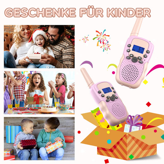 Toys for 3-12 year old boys and girls, Bakoherp walkie talkies for kids rechargeable with 8 channels, children's walkie talkie rechargeable with VOX function & keypad lock for adventures, camping, hiking.