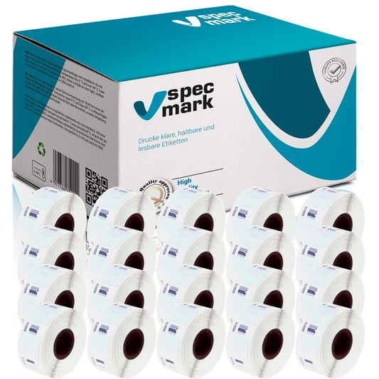 specmark 20 label rolls compatible with DYMO S0929120 25mm x 25mm S0929120 750 pieces compatible with all label printers LabelWriter 450 4XL Seiko-SLP