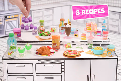 MGA's Miniverse Make It Mini Mega Buffet - Mini collectibles, DIY, resin crafting game, replica foods, for collectors + kids 8+, Not edible.