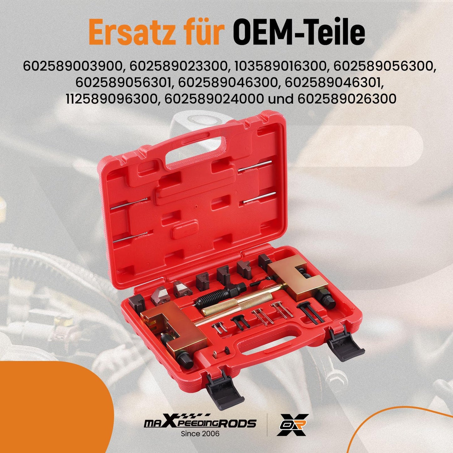 maXpeedingrods timing belt tool for Mercedes-Benz, camshaft timing chain tool for M271 M272 change engine rivet tool 1.7, 2.1, 2.2, 2.7, 3.0, 3.2, 3.9, and 4.0 liters