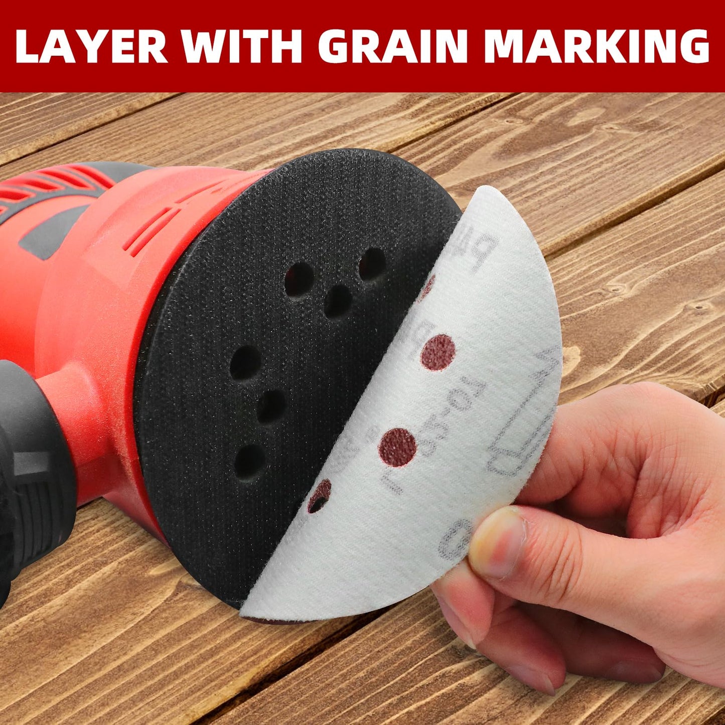 120 pieces of sandpaper 125mm Velcro 320 grit sanding discs for 8 hole round orbital sander sanding wood metal and paint.
