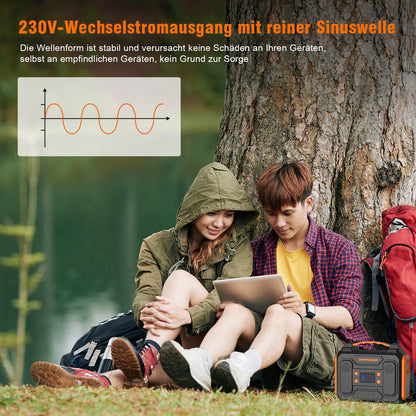 DENGAWA Portable Power Station 250Wh, 230V/250W Solar Generators Battery with AC/DC/USB, Power Station Solar for Camping, Outdoors, Travel, and Emergencies.