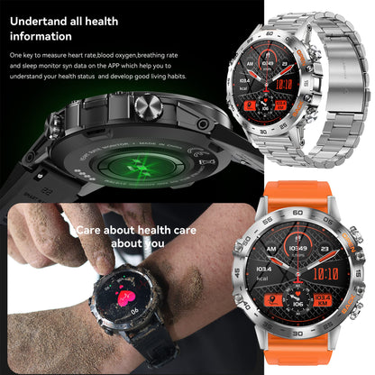 ZPIMY Smartwatch for men with phone function 1.39" Full Touchscreen Watches Fitness Tracker 123 sports modes Activity Tracker 5ATM Waterproof Watch with Sleep Monitor Pedometer (Silver)