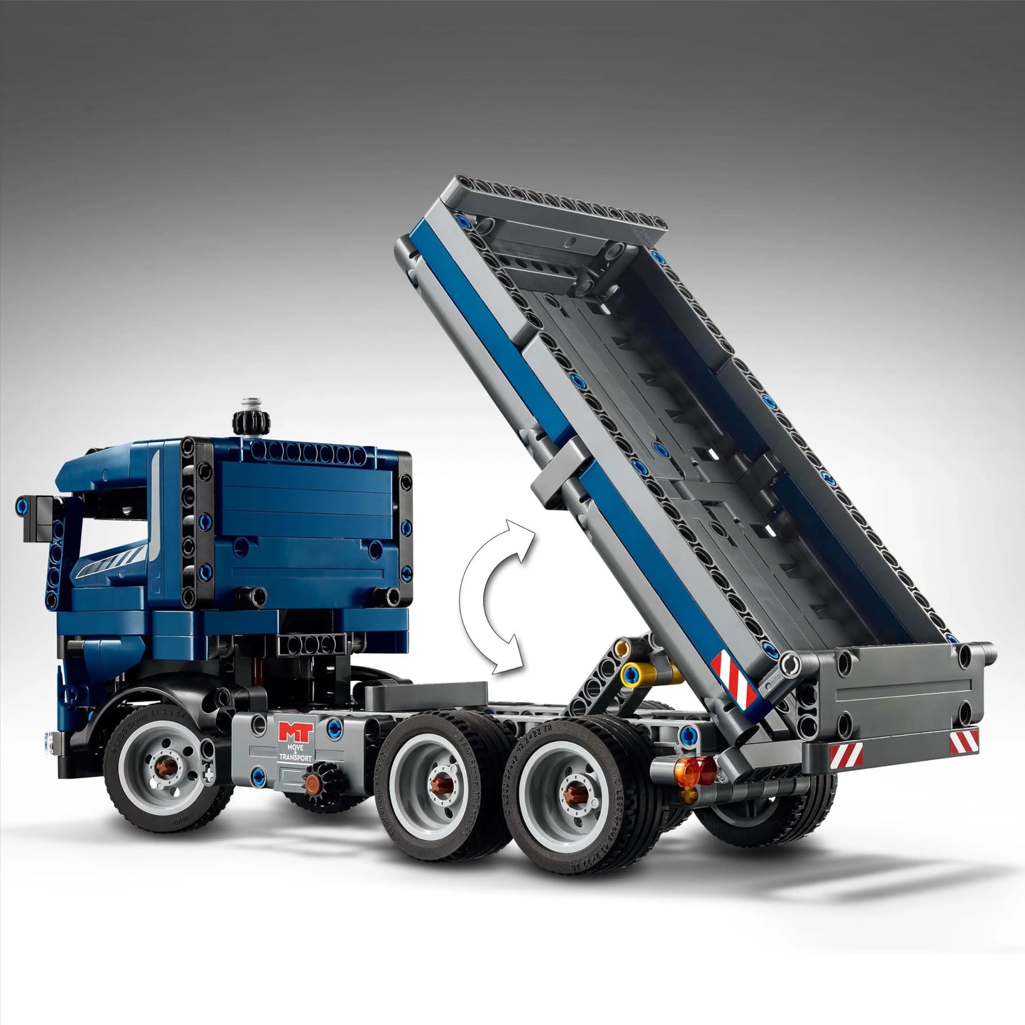 LEGO Technic Dump Truck toy with steering and moving dump bed - blue construction vehicle - birthday or holiday gift idea - building set for boys and girls aged 9 and up 42203
