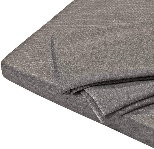 Camper's Delight folding mattress for VW Multivan T5 & T6 | 148 x 185 x 8 cm | Camping mattress with washable cover | Foam folding mattress | Sleep mattress for transporter | Travel mattress in gray color.