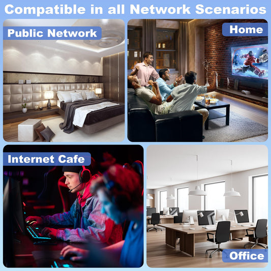 50 meter Black LAN Cable, 50m Cat 6 Network Cable for Indoor and Outdoor Use. Supports Gigabit Ethernet at speeds of 10, 100, and 1000Mbits. RJ45 Patch cable for Router, Switch, PS4/5 with 50 clips included.