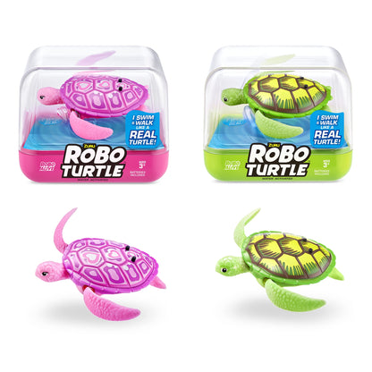 Robo Turtle robotic turtle (2-pack, green & pink)