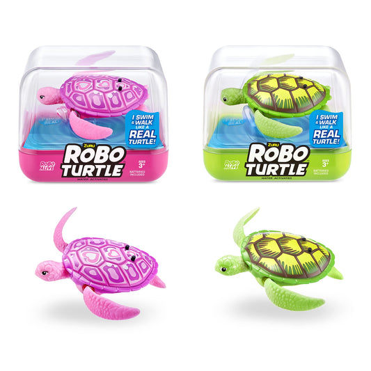 Robo Turtle robotic turtle (2-pack, green & pink)