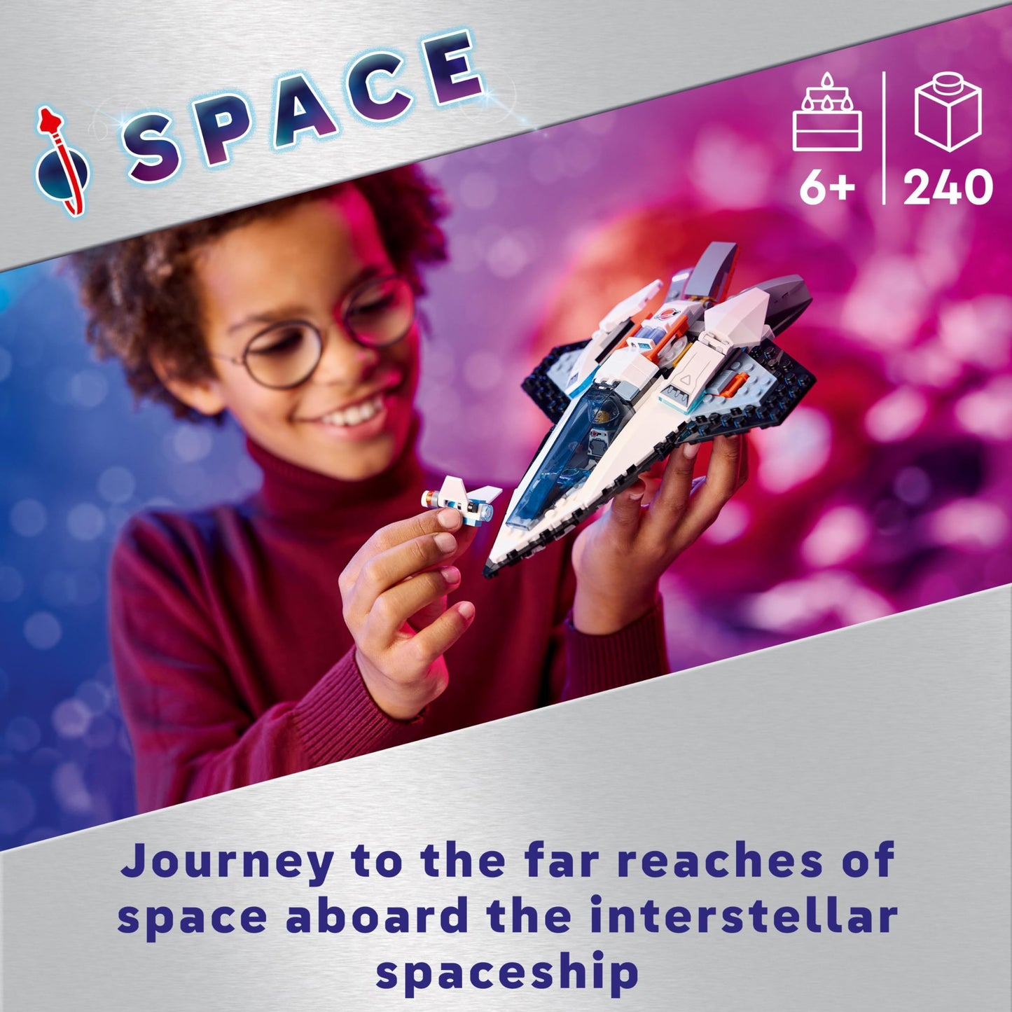 LEGO City Asteroid Recovery in Space, space toys with spaceship & City spaceship, space toys with Space Shuttle for kids to build
