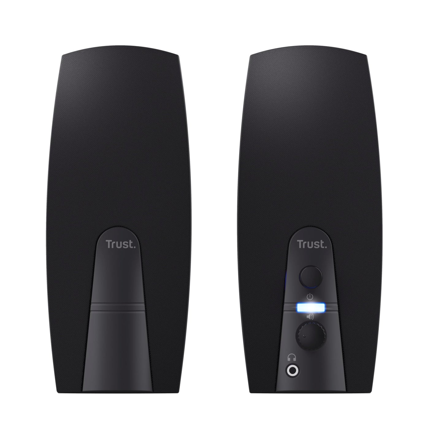 Trust Almo 2.0 PC Speaker Set 10W, 3.5mm AUX jack, Compact size, Volume control, USB-powered Stereo Computer Speakers for PC, Laptop - Black
